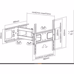 Equip 32"-55” Articulating TV Wall Mount Bracket - Additional view 4