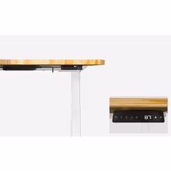 Equip ERGO L Shaped Electric Sit-Stand Desk Frame, Triple Motor, White - Additional view 5
