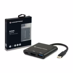 Conceptronic DONN01B laptop dock/port replicator USB 3.2 Gen 1 (3.1 Gen 1) Type-C Black - Additional view 5
