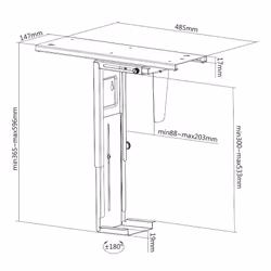 Equip CPU Under Desk Mount Bracket - Additional view 7