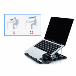 Conceptronic ERGO Laptop Cooling Stand Laptop stand Black 39.6 cm (15.6") - Additional view 5