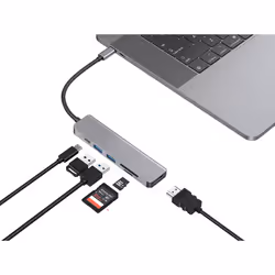 Conceptronic DONN02G laptop dock/port replicator USB 3.2 Gen 1 (3.1 Gen 1) Type-C Aluminium - Additional view 5