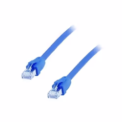Equip Cat 8.1 S/FTP (PIMF) Patch Cable, LSOH, 1.0m, Blue, 1 m, Cat8.1, S/FTP (S-STP), RJ-45, RJ-45, Blue