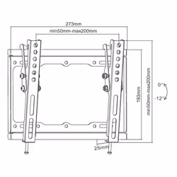 Equip 650408 23"-43" Tilt TV Wall Mount Bracket - Additional view 4