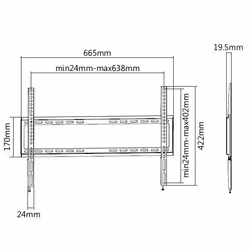 Equip 650333 37"-75" Fixed TV Wall Bracket - Additional view 7