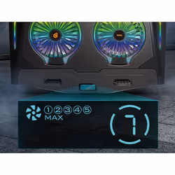 Conceptronic THYIA ERGO 2-Fan Gaming Laptop Cooling Stand - Additional view 4