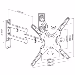 Equip 650328 23"-55" Full motion Corner TV Wall Mount Bracket - Additional view 8