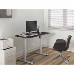 Equip ERGO Electric Sit-Stand Desk Frame with Desktop, Grey - Additional view 7