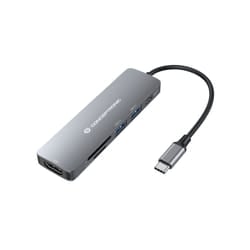 Conceptronic DONN 6-in-1 Multifunctional USB Hub Adapter, HDMI, USB-C PD, 1 x USB 3.0, 1 x USB 2.0, SD/TF Card Readers