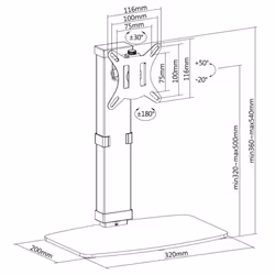 Equip 17"-32" Free-Standing Monitor Stand - Additional view 6
