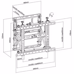 Equip 45"-70" Pop-Out Video Wall Mount Bracket - Additional view 7