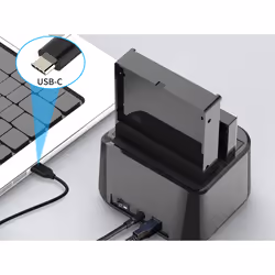 Conceptronic DONN12B storage drive docking station USB 3.2 Gen 1 (3.1 Gen 1) Type-B Black - Additional view 4