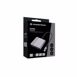Conceptronic DONN13G laptop dock/port replicator Wired USB 3.2 Gen 1 (3.1 Gen 1) Type-C Grey - Additional view 5