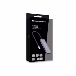 Conceptronic HUBBIES13G interface hub USB 3.2 Gen 2 (3.1 Gen 2) Type-C 10000 Mbit/s Grey