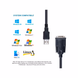 Equip USB-A to Serial (DB9) Cable, M/M 1.5m - Additional view 7