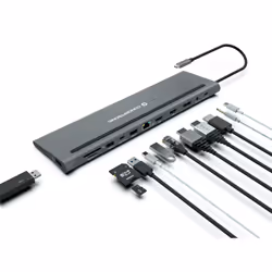 Conceptronic DONN17G laptop dock/port replicator Wired USB 3.2 Gen 1 (3.1 Gen 1) Type-C Grey - Additional view 5