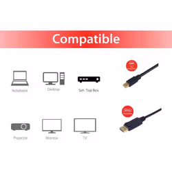 Equip Mini DisplayPort to Displayport Cable, M/M, 2.0m - Additional view 5