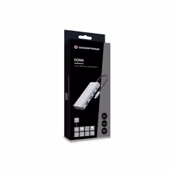 Conceptronic DONN20G 10-in-1 USB 3.2 Gen 1 Docking Station, HDMI, VGA, USB-A 3.0 x 3, SD, TF/MicroSD, Audio, GbE LAN, 100W USB PD - Additional view 3
