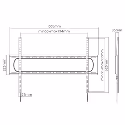 Equip 60"-120" Heavy-Duty Fixed TV Mount Bracket - Additional view 8