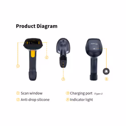 Equip Wireless 1D Laser Barcode Scanner, with Stand - Additional view 8
