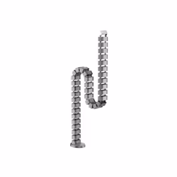 Equip Deluxe Cable Management Spine, Grey, Cable sleeve, Desk, ABS synthetics, Aluminium, Grey