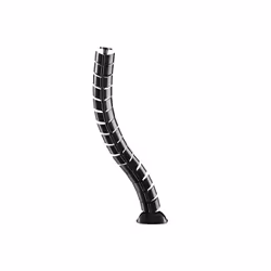 Equip Double-Channel Cable Management Spine, Black, Cable sleeve, Desk, ABS synthetics, Black