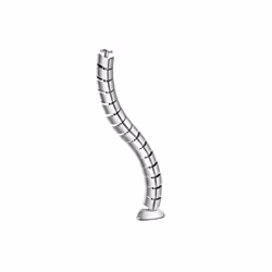 Equip Double-Channel Cable Management Spine, Silver, Cable sleeve, Desk, ABS synthetics, Silver