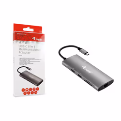 Equip USB-C 9 in 1 Multifunctional Adapter, HDMI 4K/60Hz, Gigabit LAN, USB 3.2 GEN1, SD/TF, 100W USB PD - Additional view 5