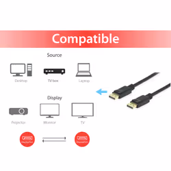 Equip DisplayPort 1.4 Cable, 10m, 8K/60Hz
