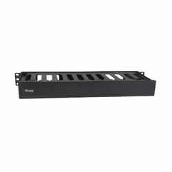 Equip 19" Rack Mount Cable Management Panel, Black, Cable management panel, Acrylonitrile butadiene styrene (ABS), Black, 276 ...