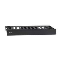 Equip 19" Rack Mount Cable Management Panel, Black
