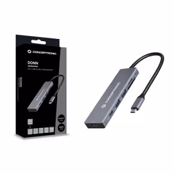 Conceptronic DONN23G 6-in-1 USB 3.2 Gen 1 Docking Station, USB 3.0 x 2, 100W USB PD, 4K 60Hz HDMI, SD, TF/MicroSD - Additional view 4