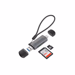 Conceptronic BIAN05G 2-in-1 USB 3.0 Dual Plug Card Reader, SD/MicroSD 3.0, UHS-I - Additional view 4