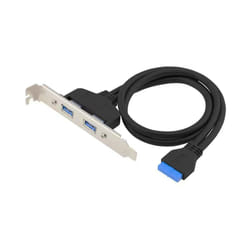 Conceptronic EMRICK11B 19 Pin Female to Dual USB-A Female USB 3.0 Adapter