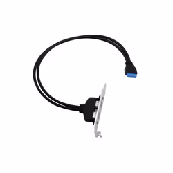 Conceptronic EMRICK11B 19 Pin Female to Dual USB-A Female USB 3.0 Adapter