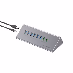 Conceptronic HUBBIES18G 10-in-1 60W USB 3.0 Hub Charger Combo, 2-in-1 USB-C USB-A Cable, USB 3.2 Gen 1 - Additional view 6