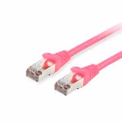 Equip Cat.6 S/FTP Patch Cable, 25m, Pink, 25 m, Cat6, S/FTP (S-STP), RJ-45, RJ-45, Pink