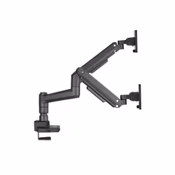 Equip 17"-35" Heavy-Duty Dual Monitor Desk Mount Bracket, Black