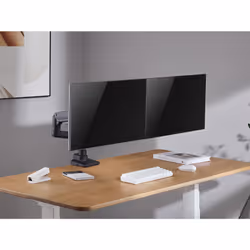 Equip 17"-35" Heavy-Duty Dual Monitor Desk Mount Bracket, Black - Additional view 8