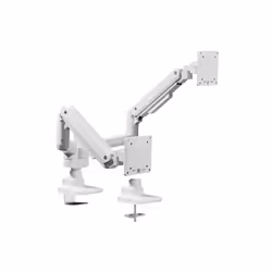 Equip 17"-35" Heavy-Duty Dual Monitor Desk Mount Bracket, White, Clamp/Grommet, 40 kg, 43.2 cm (17"), 88.9 cm (35"), 100 x 10 ...