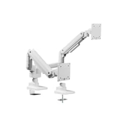 Equip 17"-35" Heavy-Duty Dual Monitor Desk Mount Bracket, White