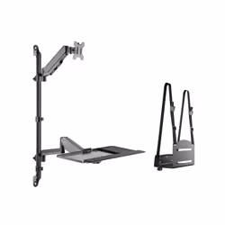 Equip 17"-32" Single Monitor Wall-Mounted Workstation