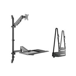 Equip 17"-32" Single Monitor Wall-Mounted Workstation