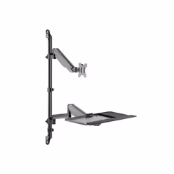 Equip 17"-32" Single Monitor Wall-Mounted Workstation