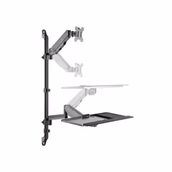 Equip 17"-32" Single Monitor Wall-Mounted Workstation