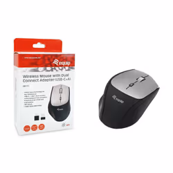 Equip 245115 Wireless Mouse with Dual Connect Adapter (USB-C+A) - Additional view 7