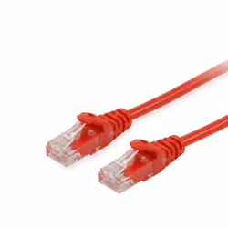 Equip Cat.6A U/UTP Patch Cable, 0.15m, Red, 0.15 m, Cat6a, U/UTP (UTP), RJ-45, RJ-45, Red