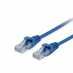 Equip Cat.6A U/UTP Patch Cable, 0.15m, Blue, 0.15 m, Cat6a, U/UTP (UTP), RJ-45, RJ-45, Blue