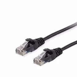 Equip Cat.6A U/UTP Patch Cable, 1.5m, Black, 1.5 m, Cat6a, U/UTP (UTP), RJ-45, RJ-45, Black