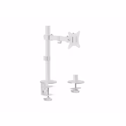 Equip 17"-32" Articulating Monitor Desk Mount Bracket, White, Clamp/Grommet, 9 kg, 43.2 cm (17"), 81.3 cm (32"), 100 x 100 mm ...